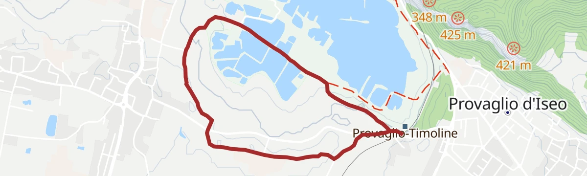 Route map: Passeggiata in Franciacorta tra Torbiere, vigneti e cantine